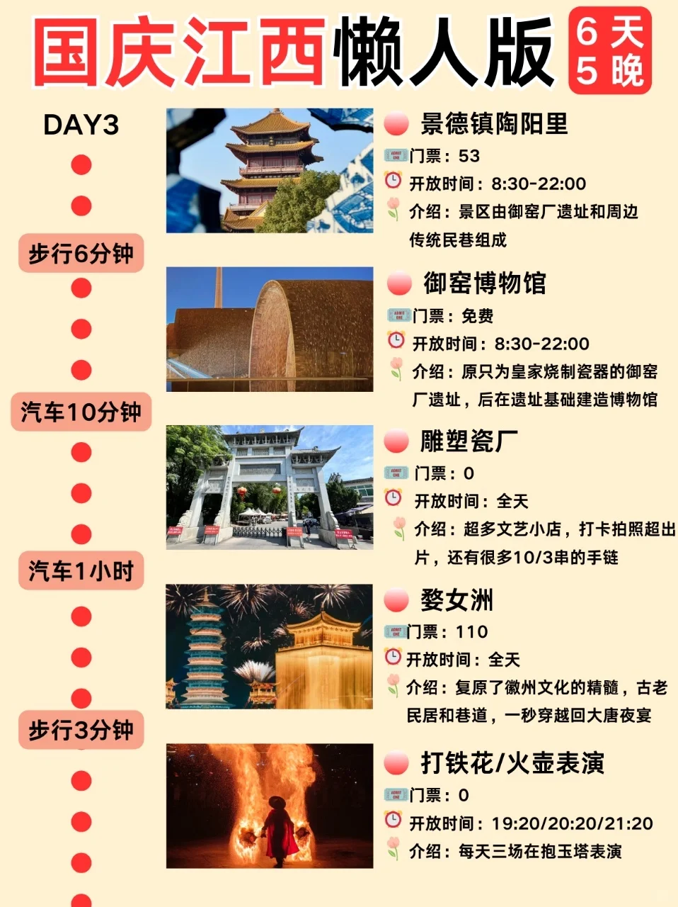 国庆江西旅游懒人版攻略🥳6天5晚保姆级