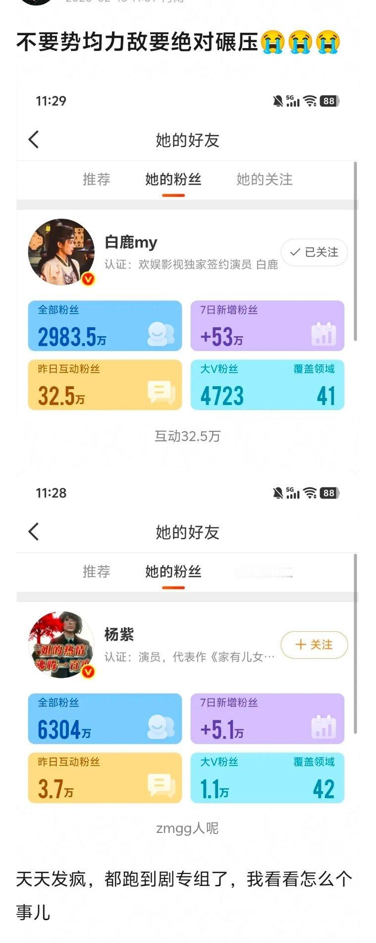 都没怎么看到白鹿粉丝吹，鹿毛还是太低调了太给窝紫脸了