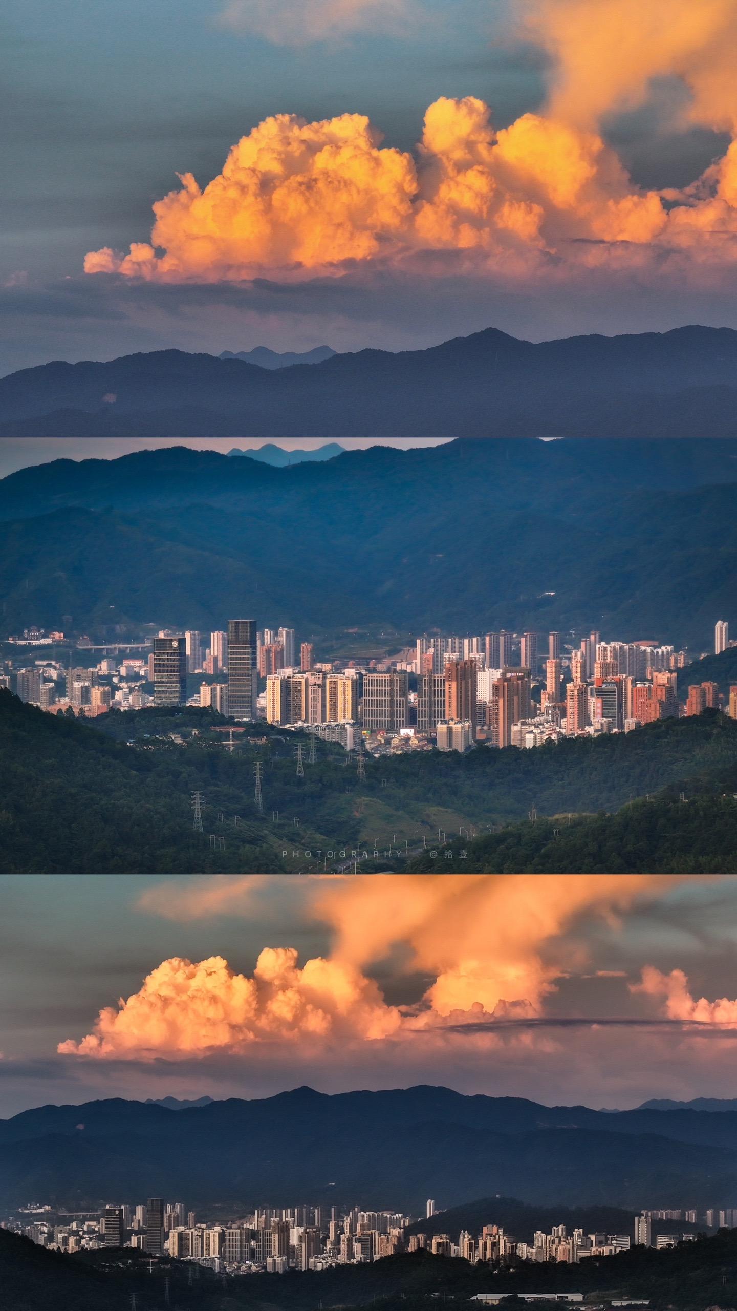 魔幻天空，山城的夏天…晚霞