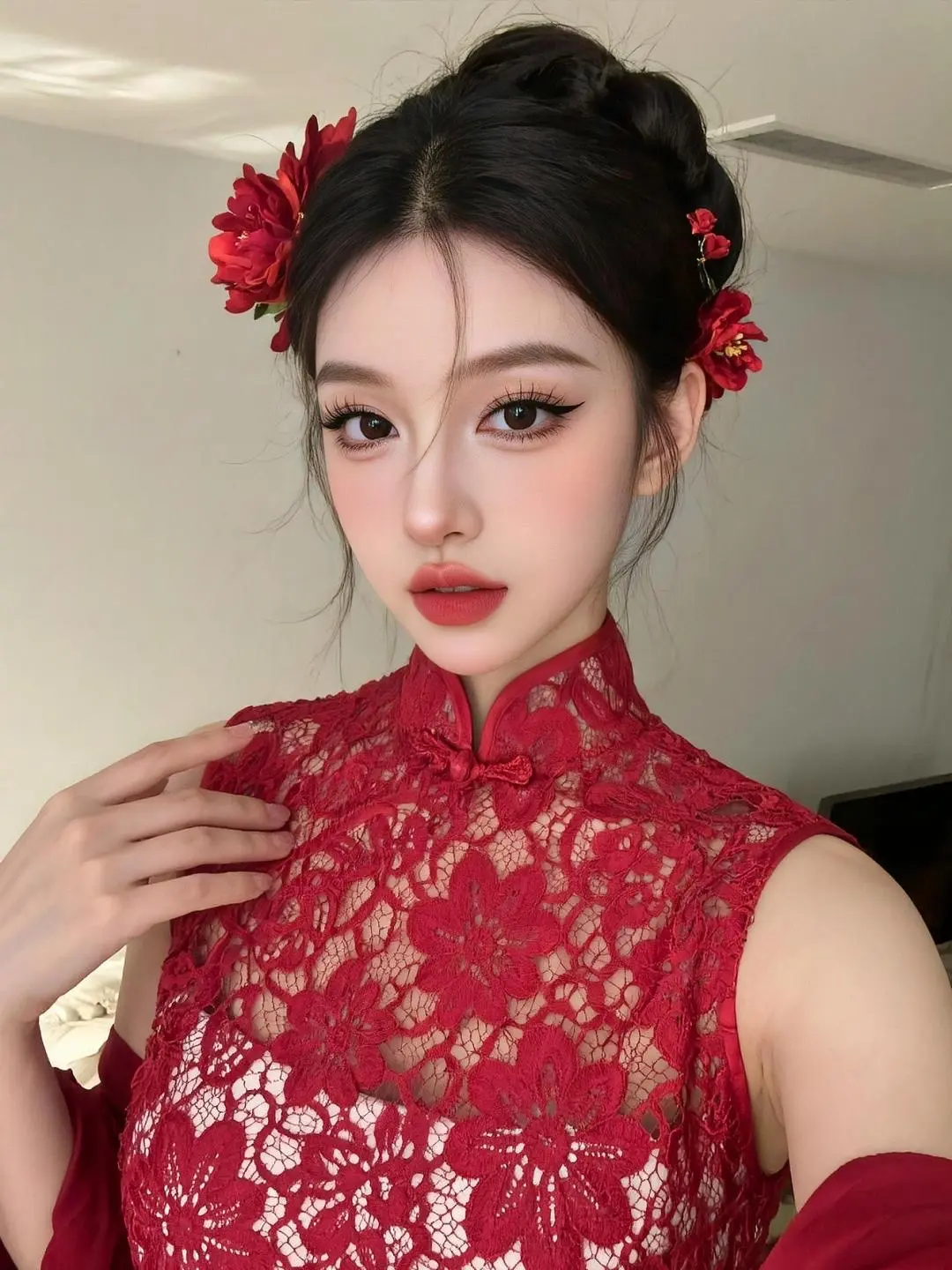 随变ai随便玩 AI红蕾丝自拍 ai创作 玩法合伙人计划 我在拍特效