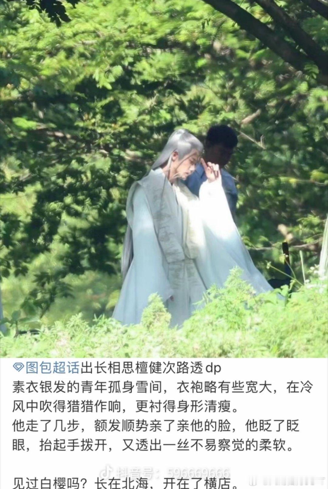 见过白樱吗？长在北海，开在了横店...你敢信，这是一个dp形容当时檀健次相柳的文