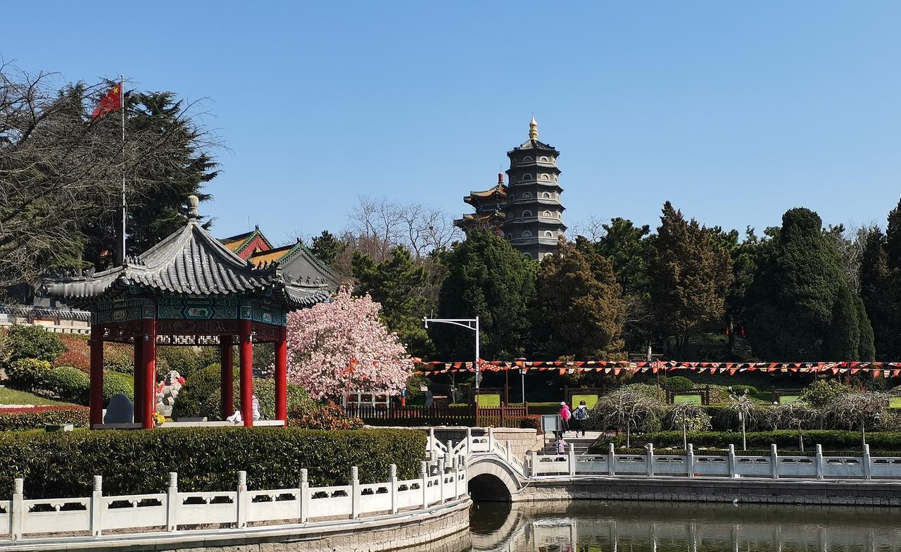 晒图笔记大赛湛山寺外的美景。