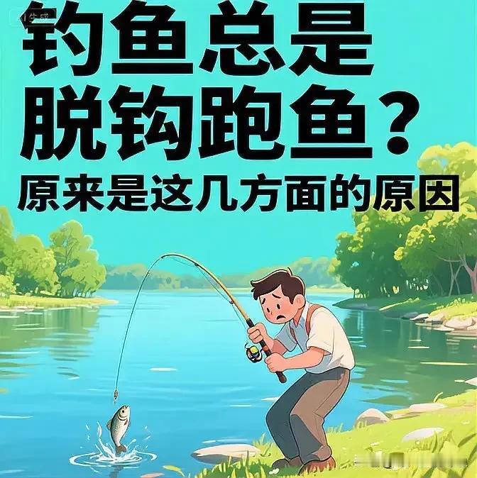 为什么钓鱼时经常跑鱼?
钓鱼频繁跑鱼，大多是线组、钩饵、提竿、刺鱼、鱼情这几类问
