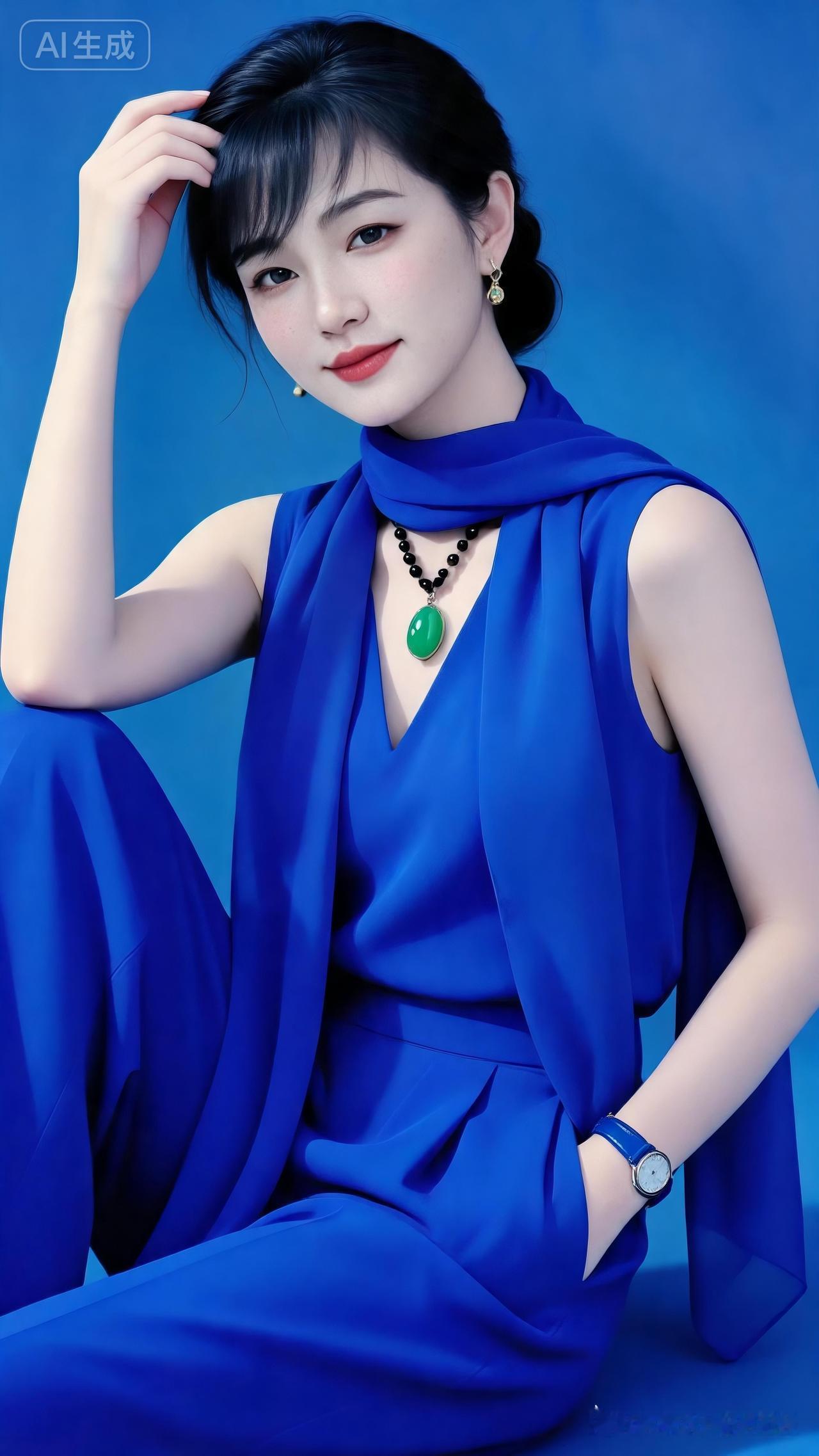 优雅蓝调，时尚穿搭，我能尽显魅力吗❓读者评:💙✨