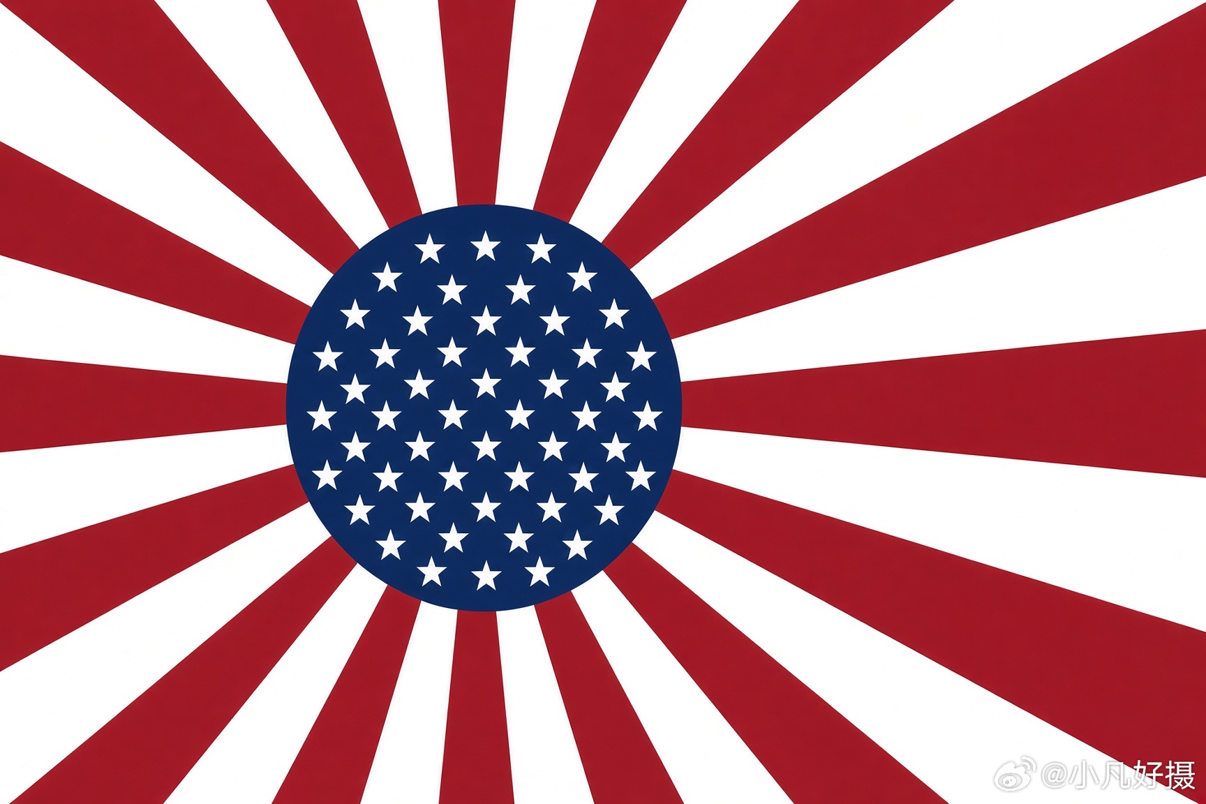 有X博主为日本右翼分子设计了一款新的旗帜[笑cry]海外新鲜事黄媒不会说的真相 