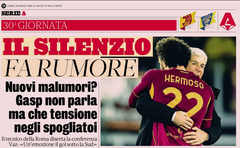 刚把各大罗马媒体和几家电台都翻了一遍，今天简直吵成一锅粥了，难以想象这是一场胜利