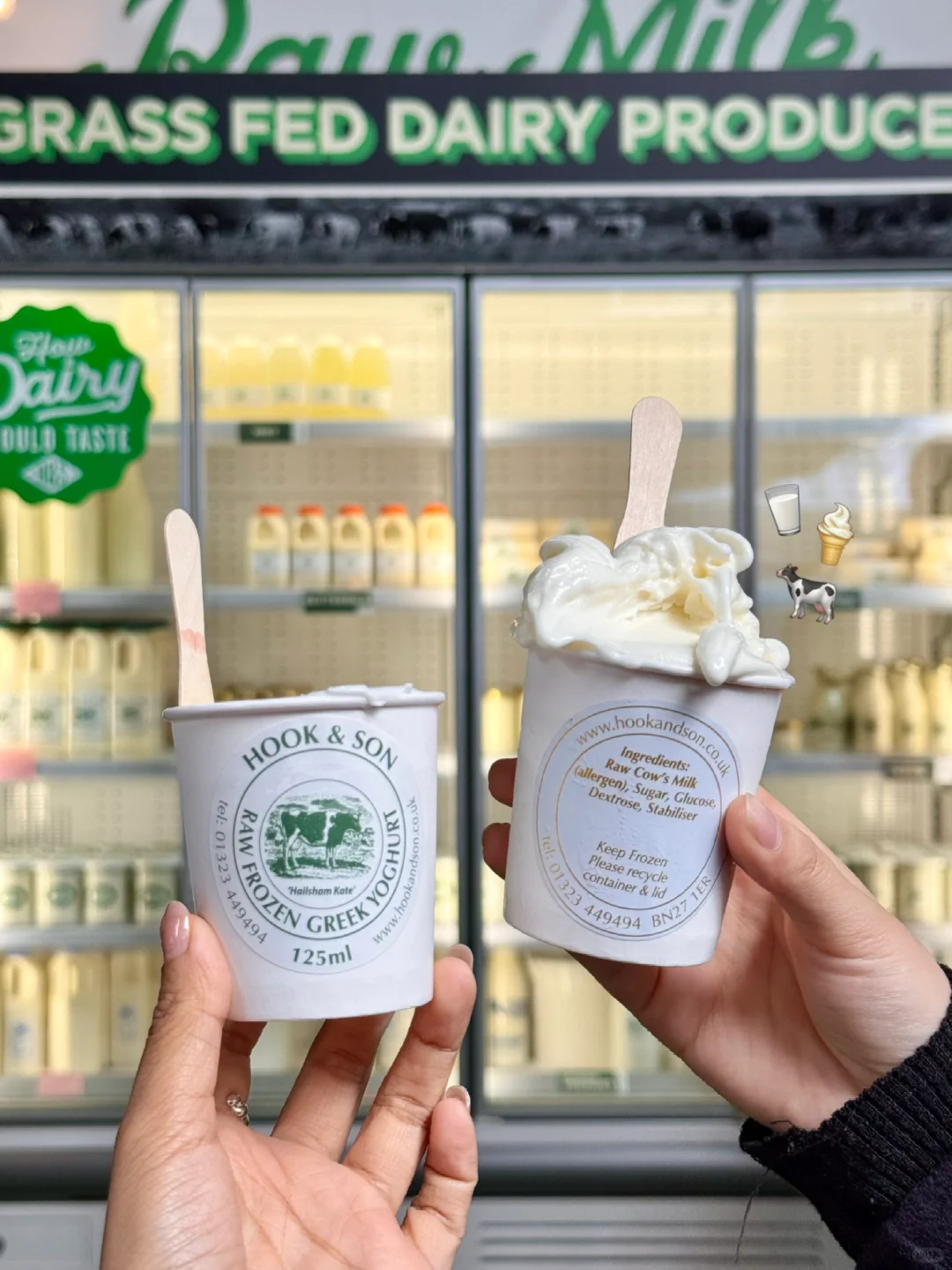 🇬🇧博罗市场牛奶铺子🥛鲜奶冰淇淋好浓郁！