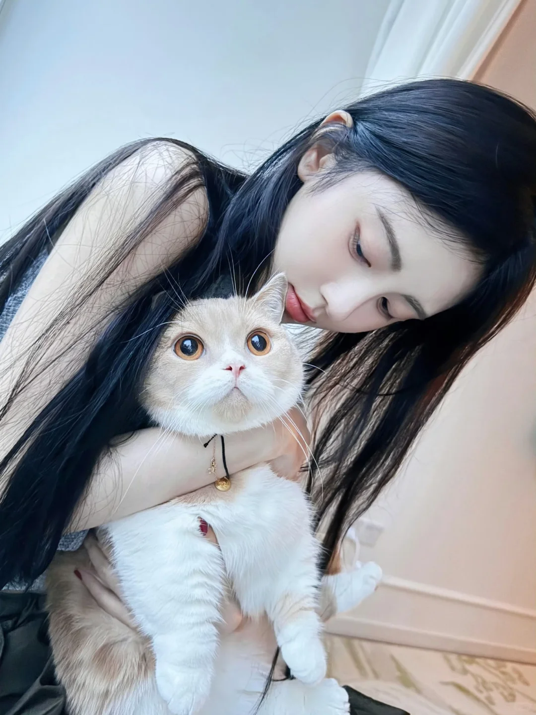 鞠婧祎丨“母子情深”🐱