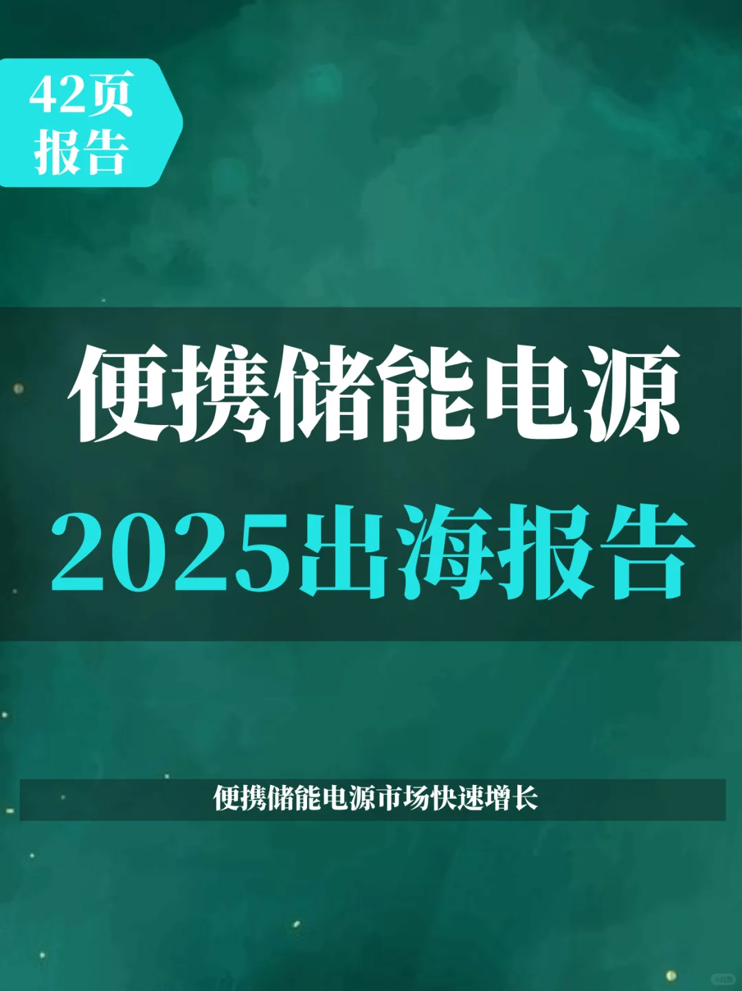 2025便携储能电源出海研究报告