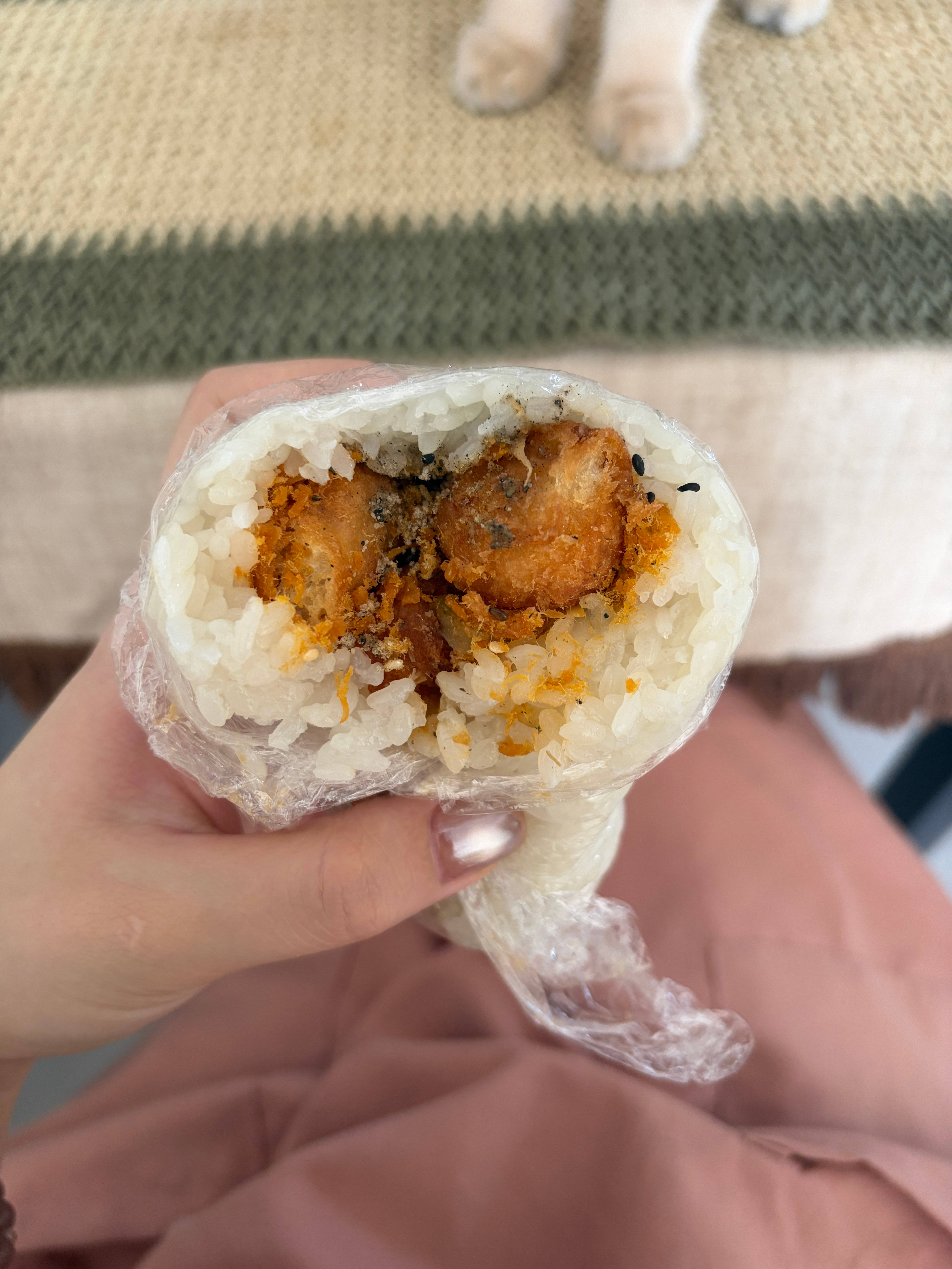 自制糯米饭团 太好吃了！