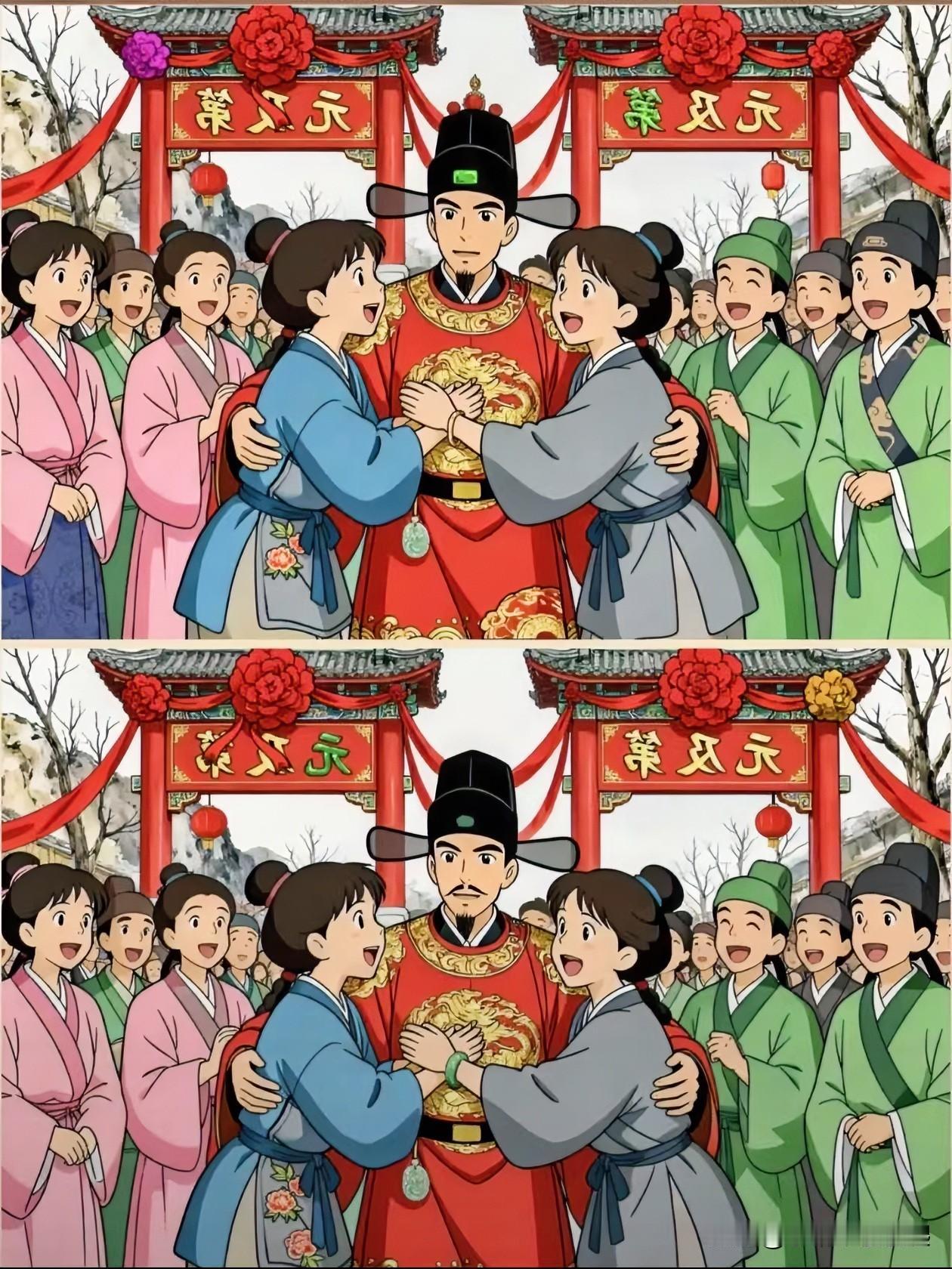 红妆喜结良缘，共庆佳人良辰
找不同  15处能找到吗[灵光一闪]