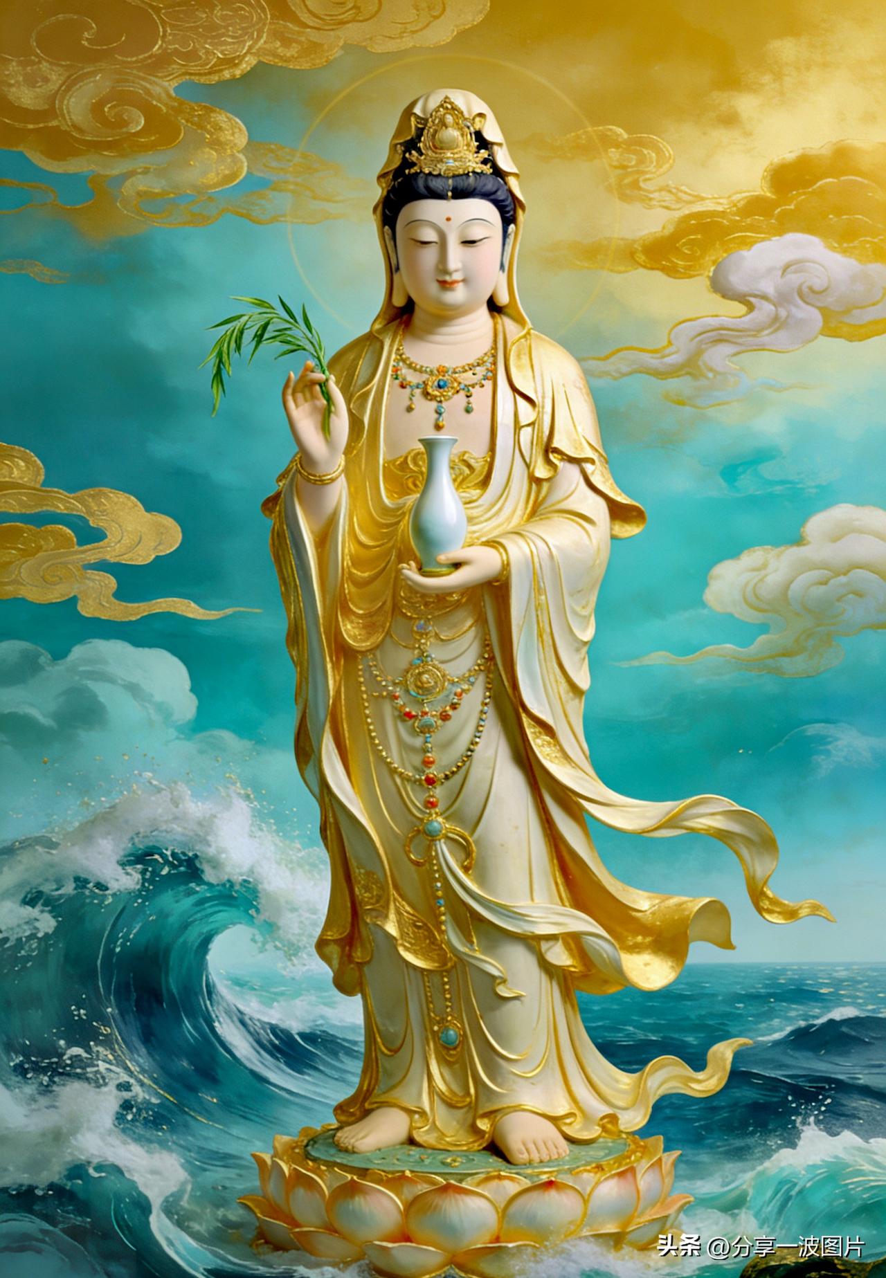 南海观音菩萨[玫瑰][祈祷]