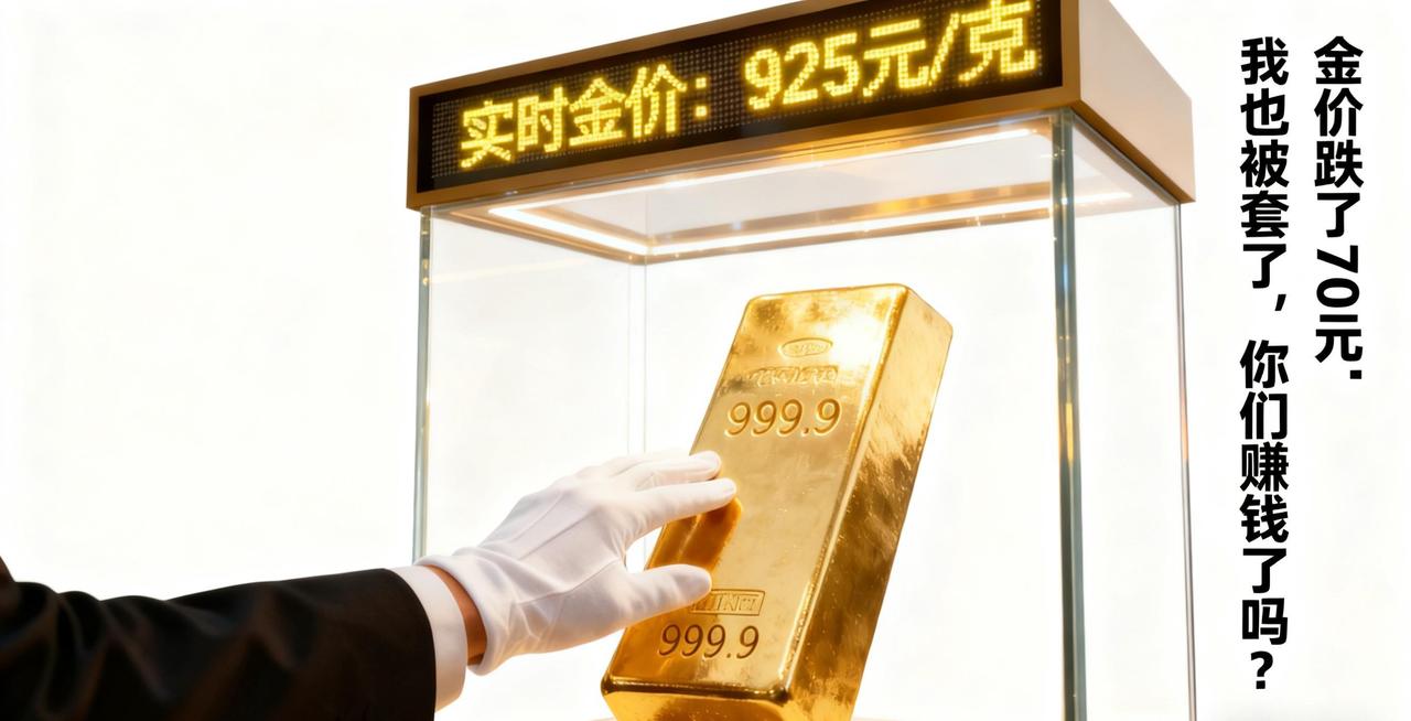 刚吃完晚饭
金价又暴跌了，昨天945元买的积存金，已经被套了，我却一点都不着急。