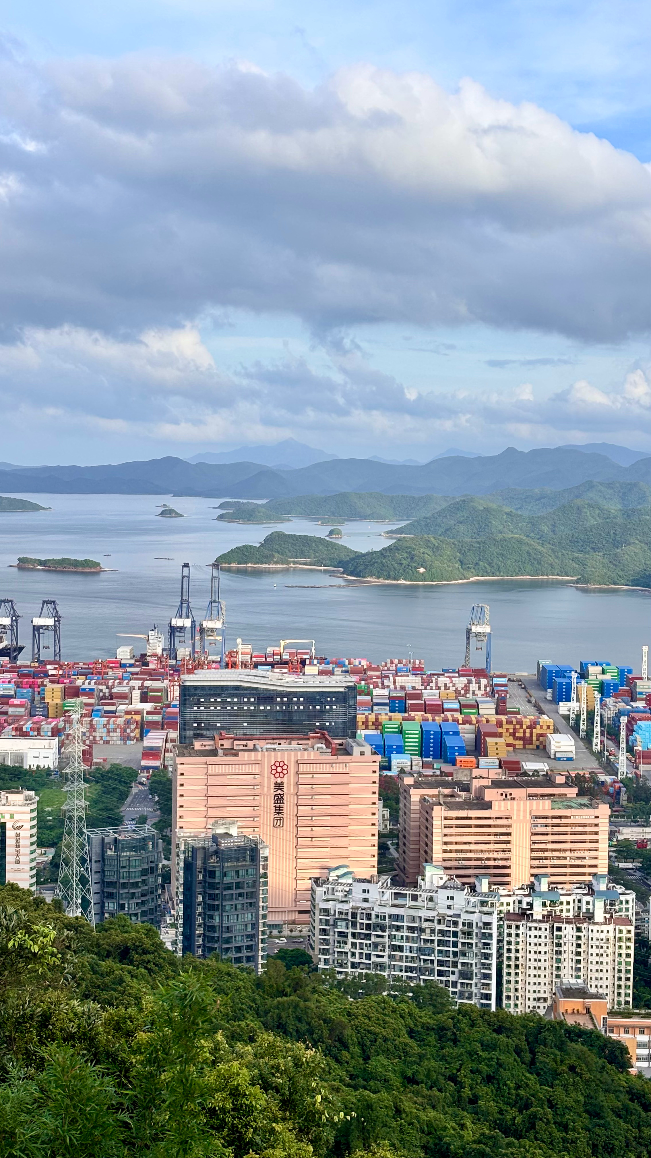 山海专线-盐田·恩上湿地公园既能在草坪上打滚，又能俯瞰盐田港。视野很好，可以开车