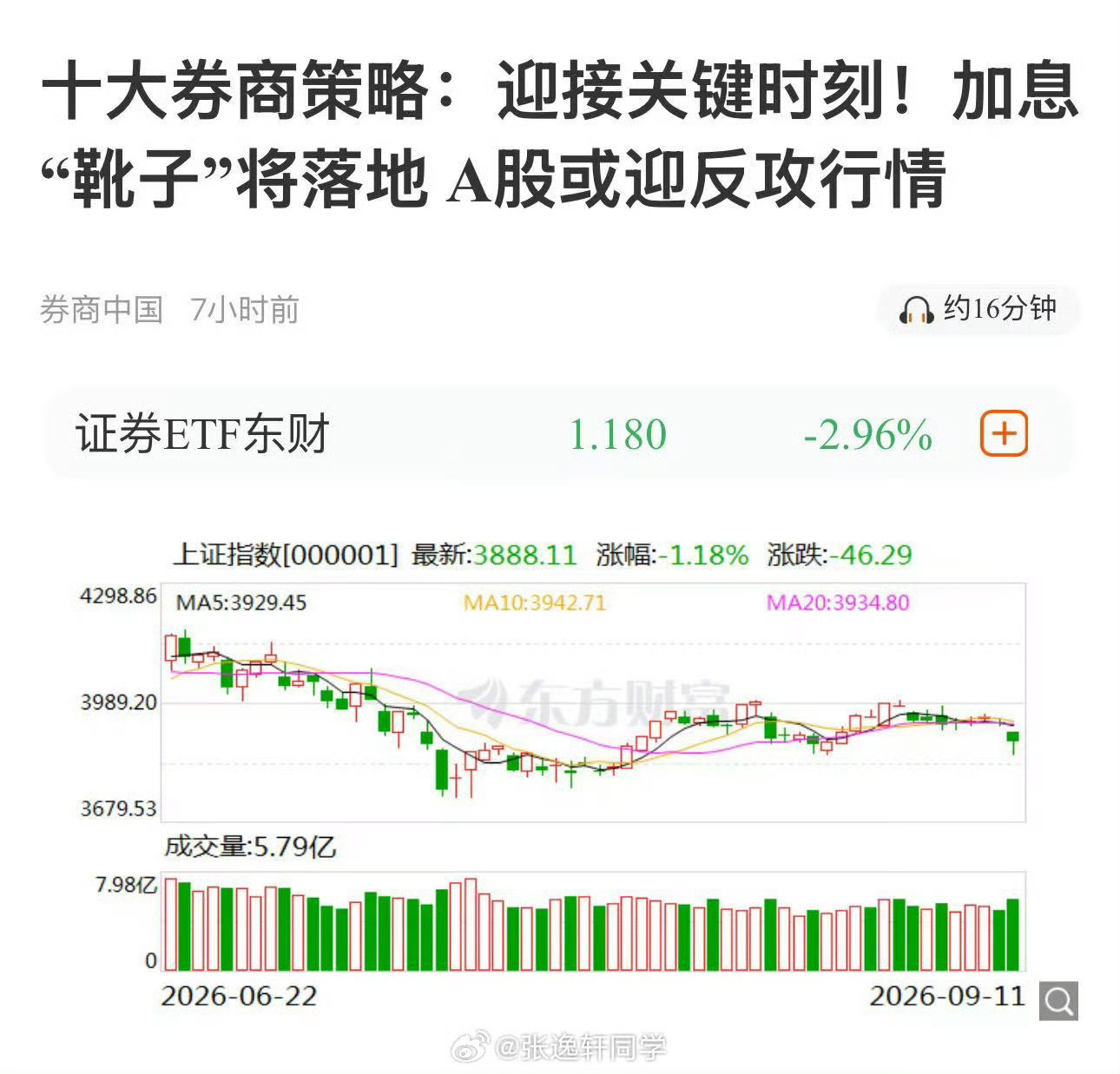 十大券商策略：迎接关键时刻！加息“靴子”将落地，A股或迎反攻行情美联储 A股 ​