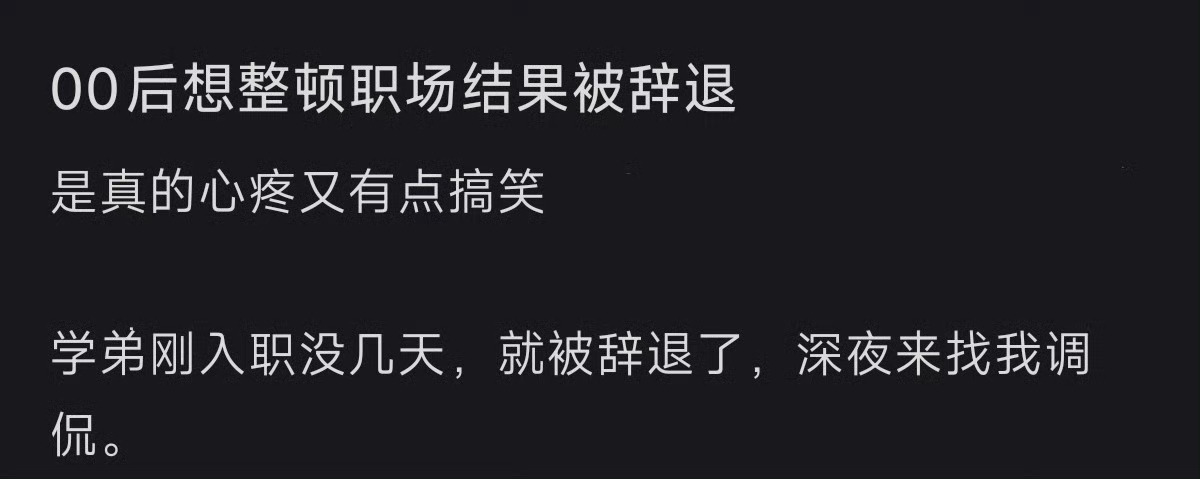 00后整顿职场 ​​​