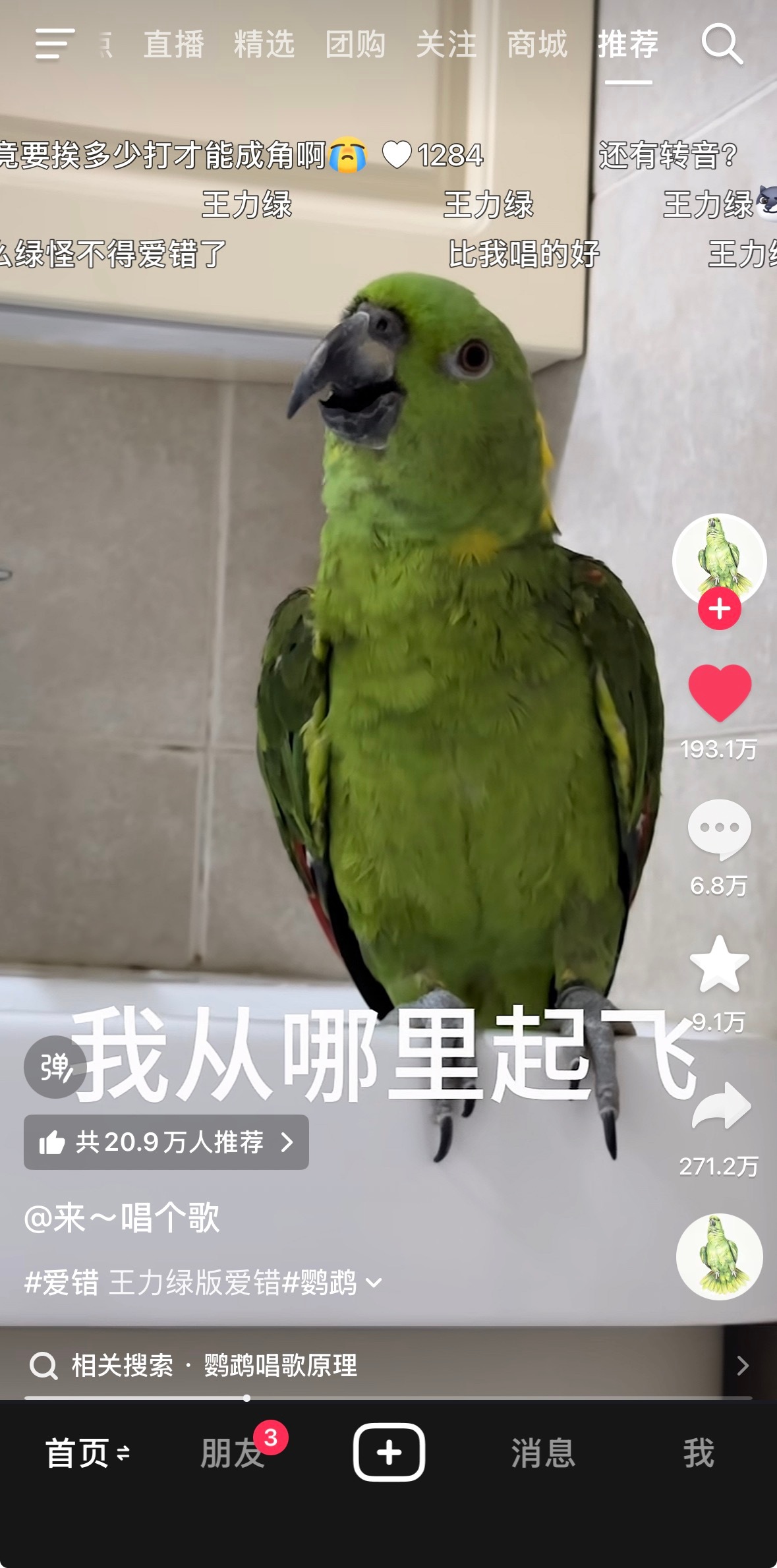 今天刷抖最好笑的评论出现了