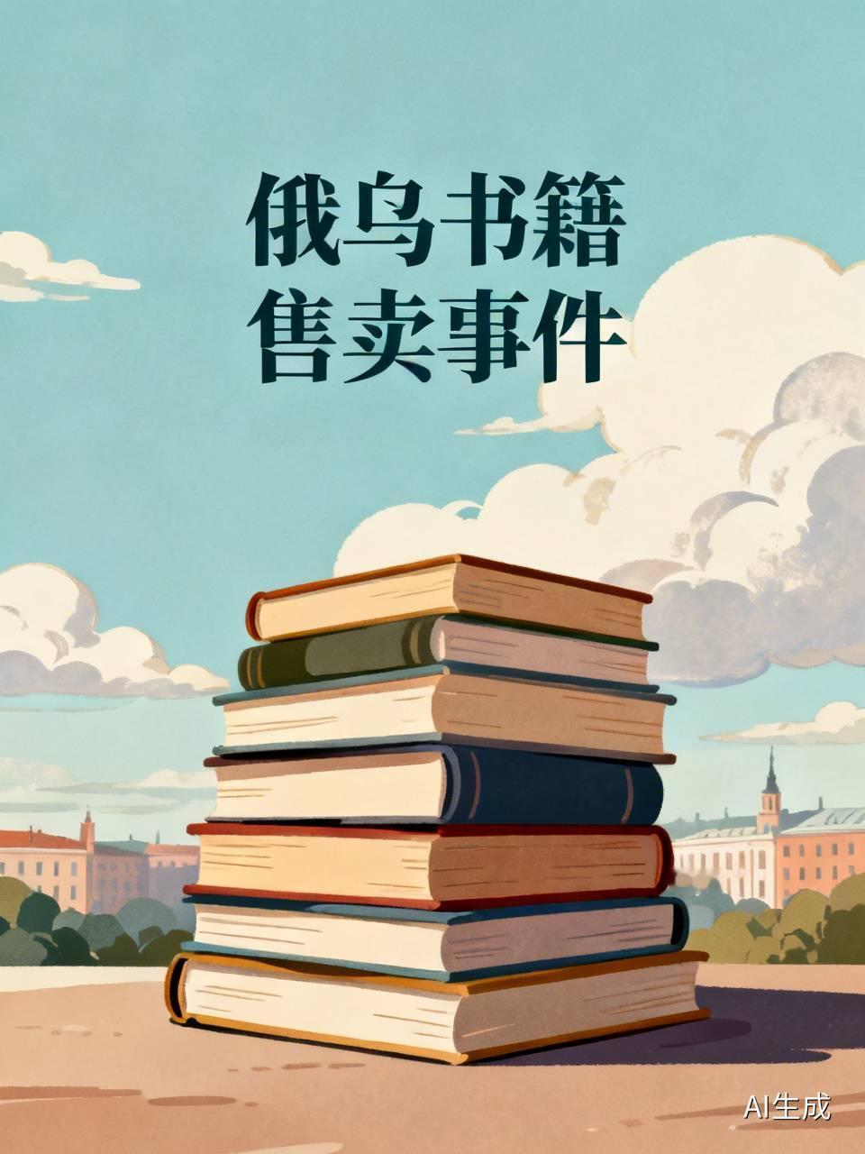 乌克兰国内的几个州的图书馆或其他的单位主体将十数吨的俄语书籍当作废纸给卖掉了，也
