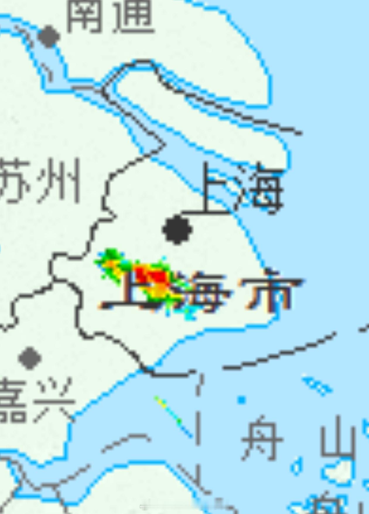 目前，上海闵行 松江局地出现了热对流，有红波发展，警惕局地雷雨大风！上海打雷强对