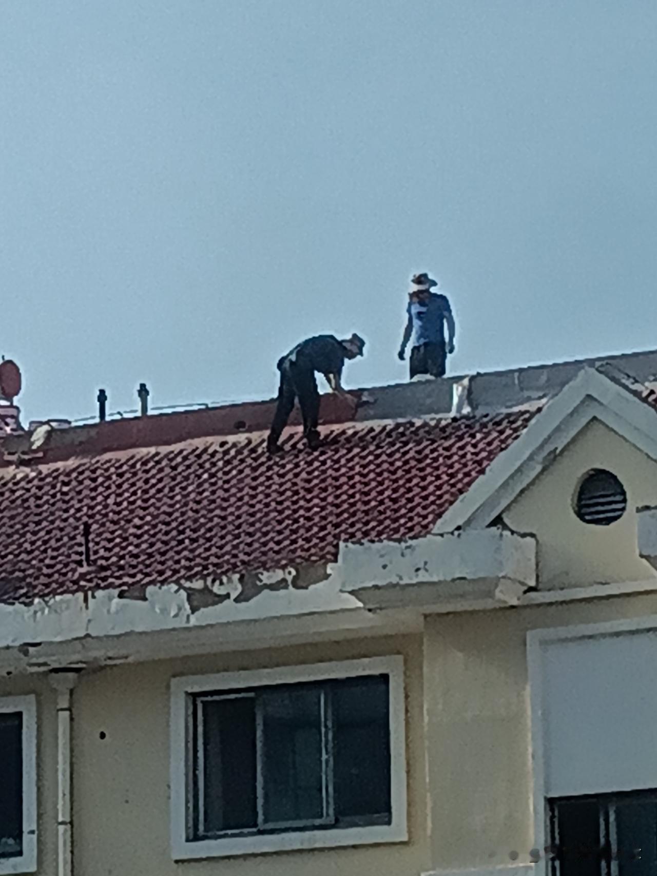 户外工作者可要注意了！防暑降温常备霍香正气水。威海今天的温度可不一般，刚去出围着