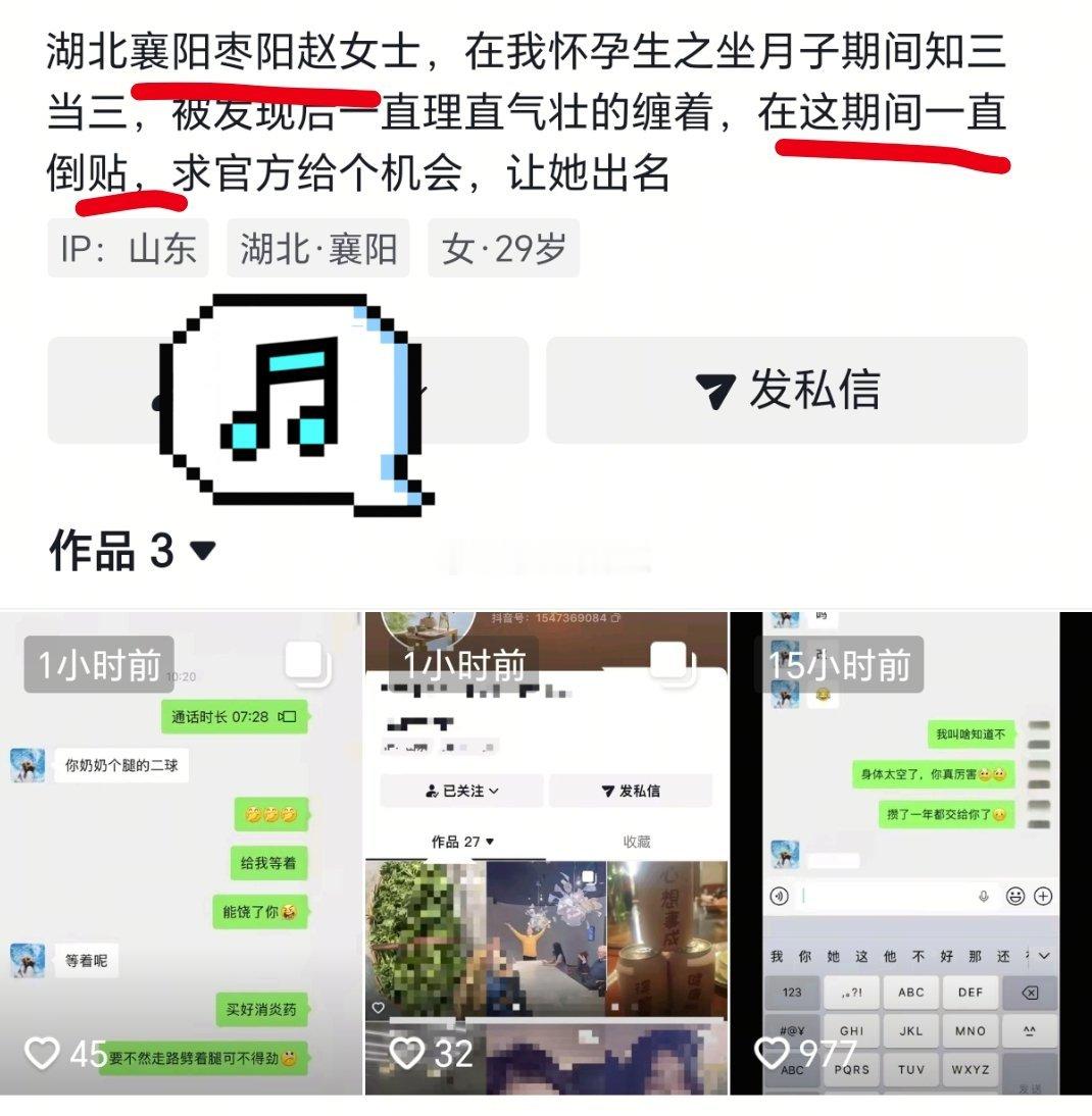 新瓜上市原配和男主96年的，3姐是88年的。通过聊天记录来看，3姐确实瘾很大，也