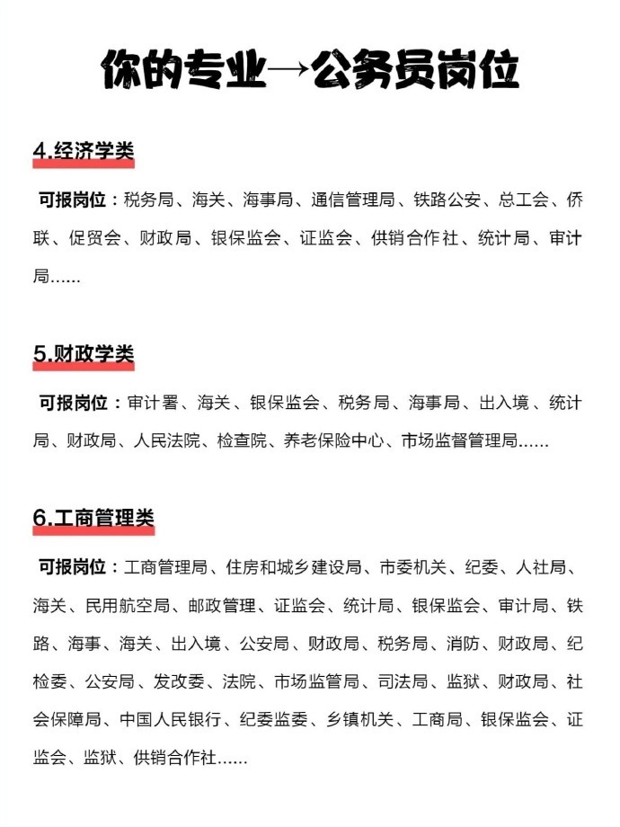 震惊了！原来这些专业居然考不了公务员