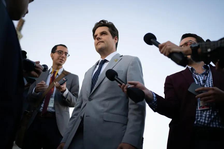此前《华府圈内》提到，马特·盖茨（Matt Gaetz）被特朗普提名为司法部长后
