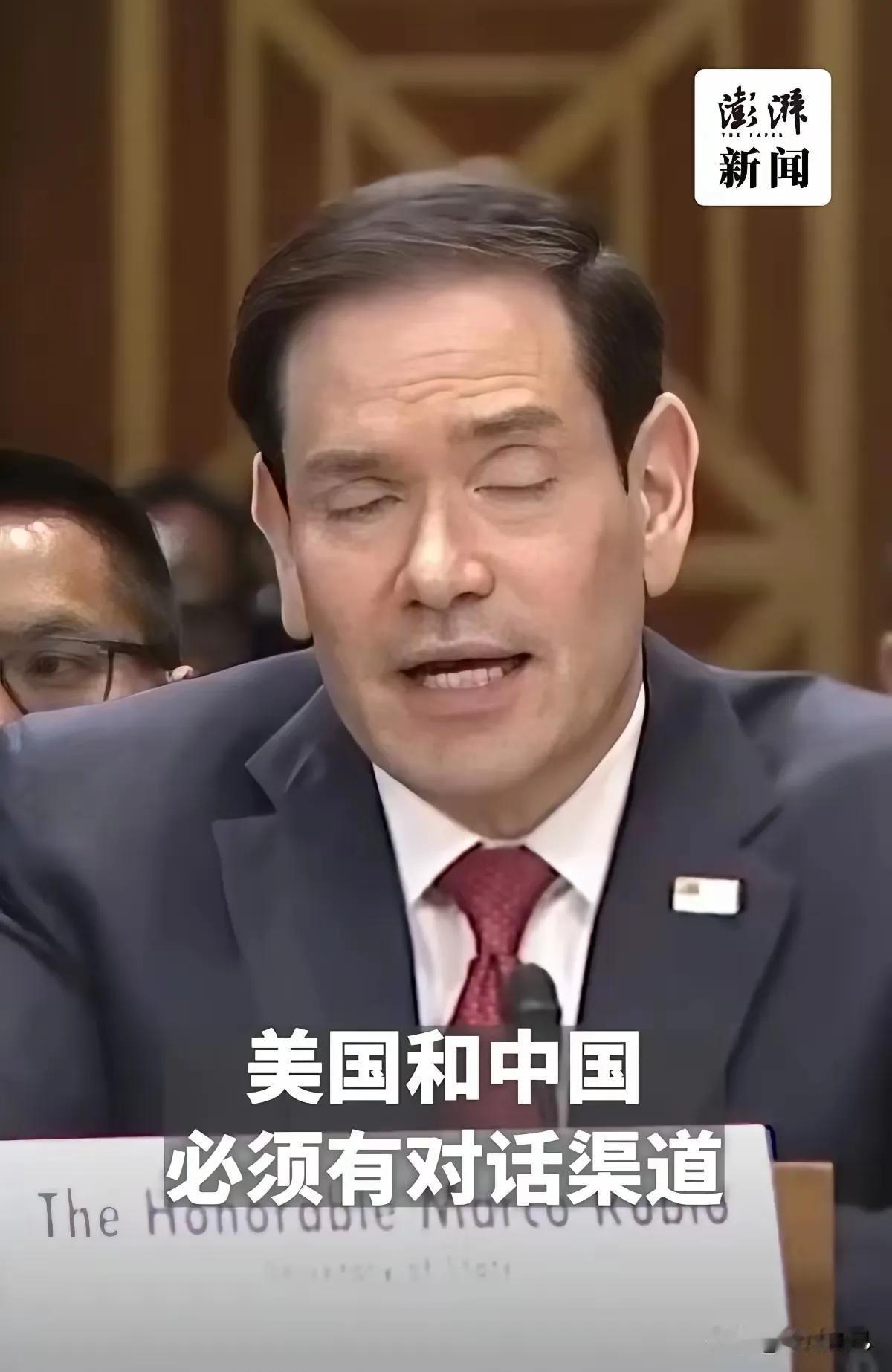 除了跟中国对话，美国已经没有什么好的选择了。这就是美国所说的自己已经“别无选择”