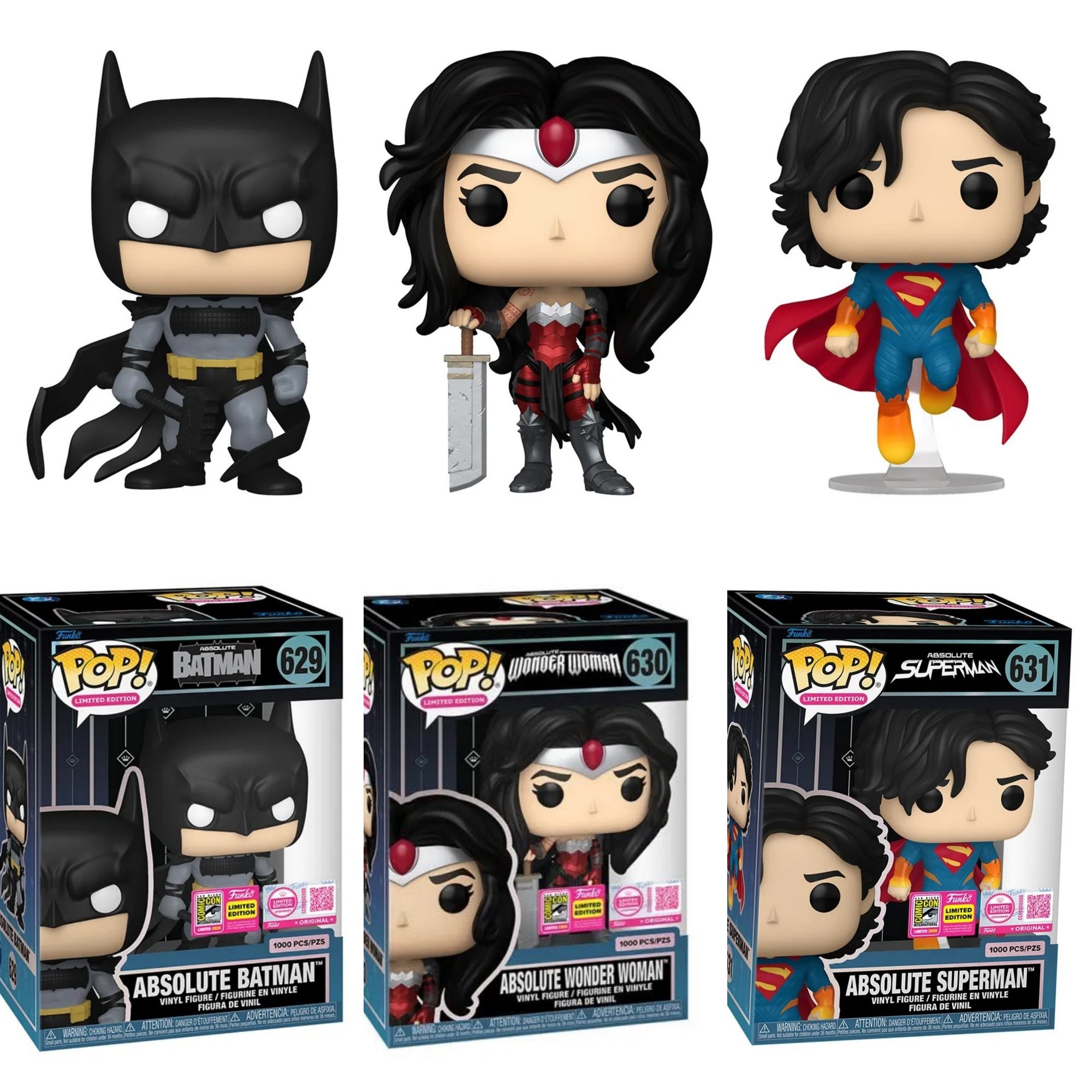funko绝对三巨头出了，但是是sdcc限定蝙蝠侠神奇女侠超人潮玩新品  专栏 