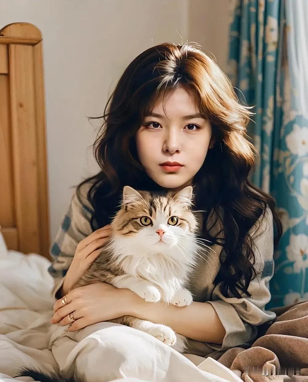 温暖午后，与爱猫共度时光🌞🐱张京