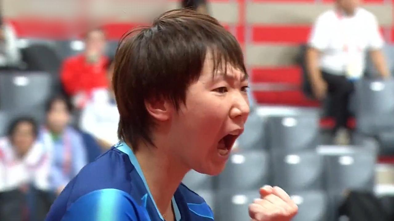 王曼昱4-1张本美和，闯进亚运女单决赛！

北京时间9月27日，亚运会乒乓球女单