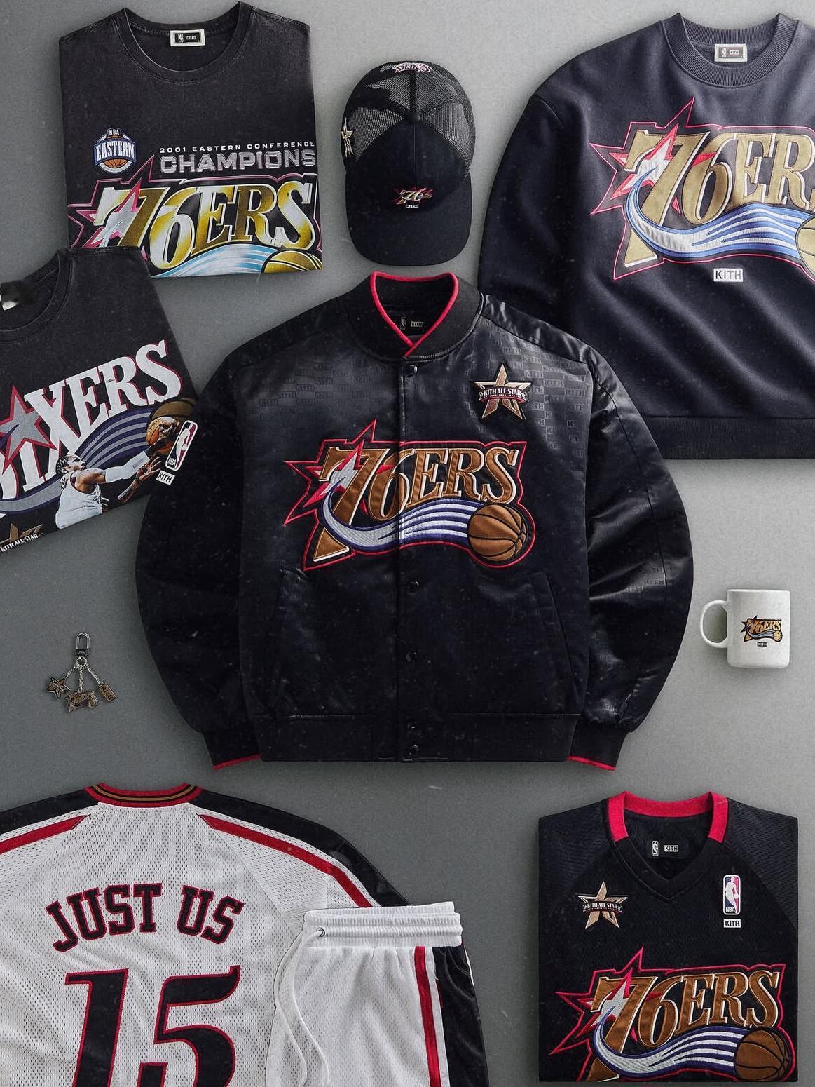 为纪念2001年全明星赛25周年，Kith携手NBA推出的2026全新复古联名系