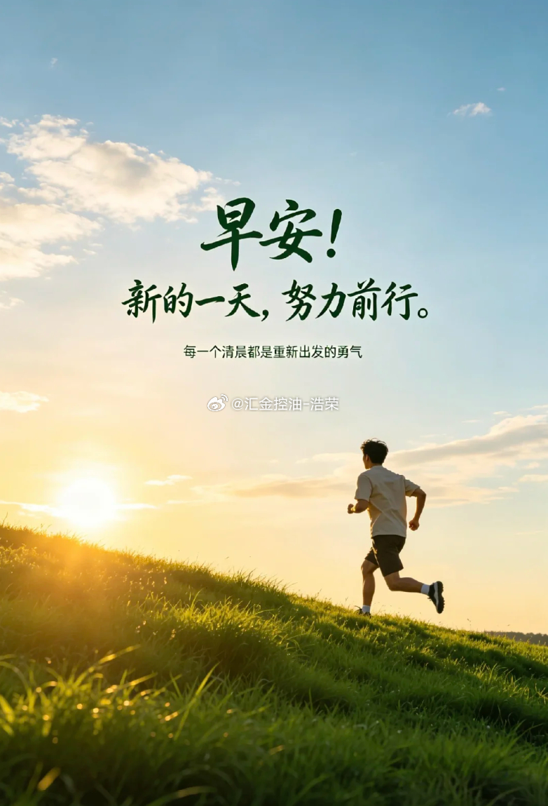 周一 早安。新的一周，保持平常心，严守交易规则，稳中求进，愿行情不负每份用心。早