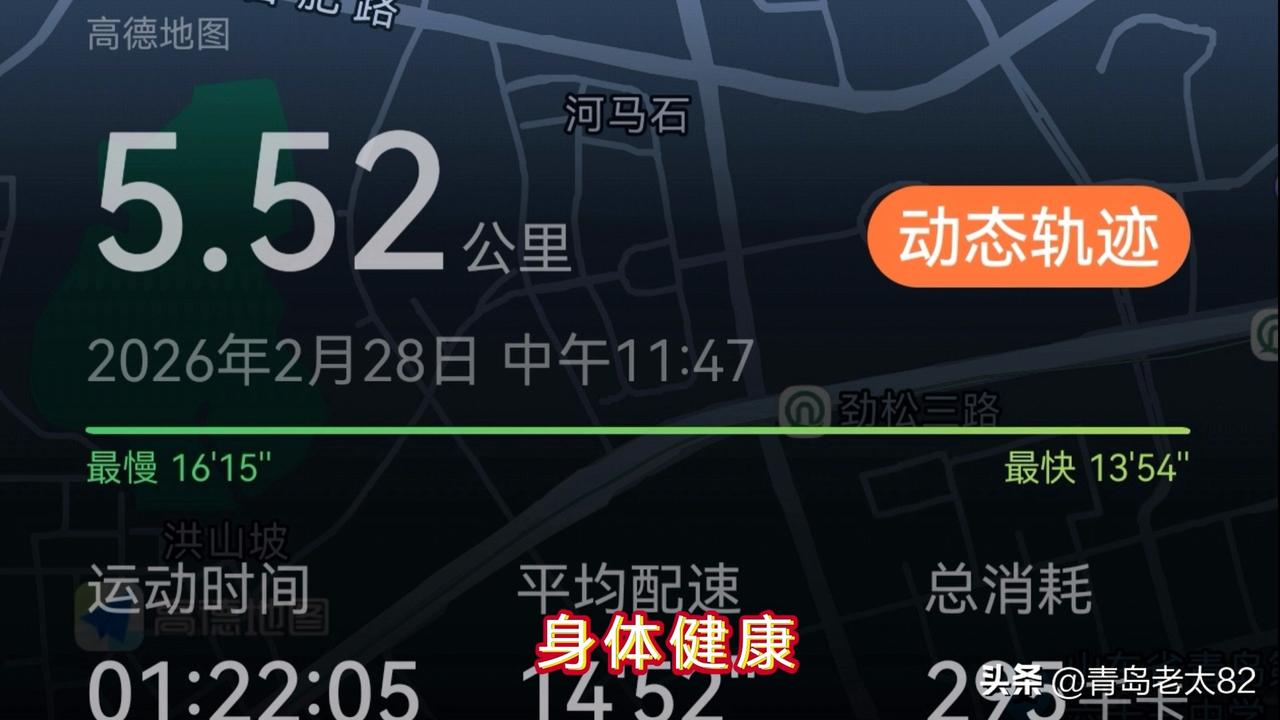 七十周岁开始跑步晚了吗?82周岁的我开始慢跑两个多月，我竟然突破了5.52公里！