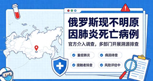 俄罗斯出现不明原因肺炎死亡病例，多方紧急介入调查