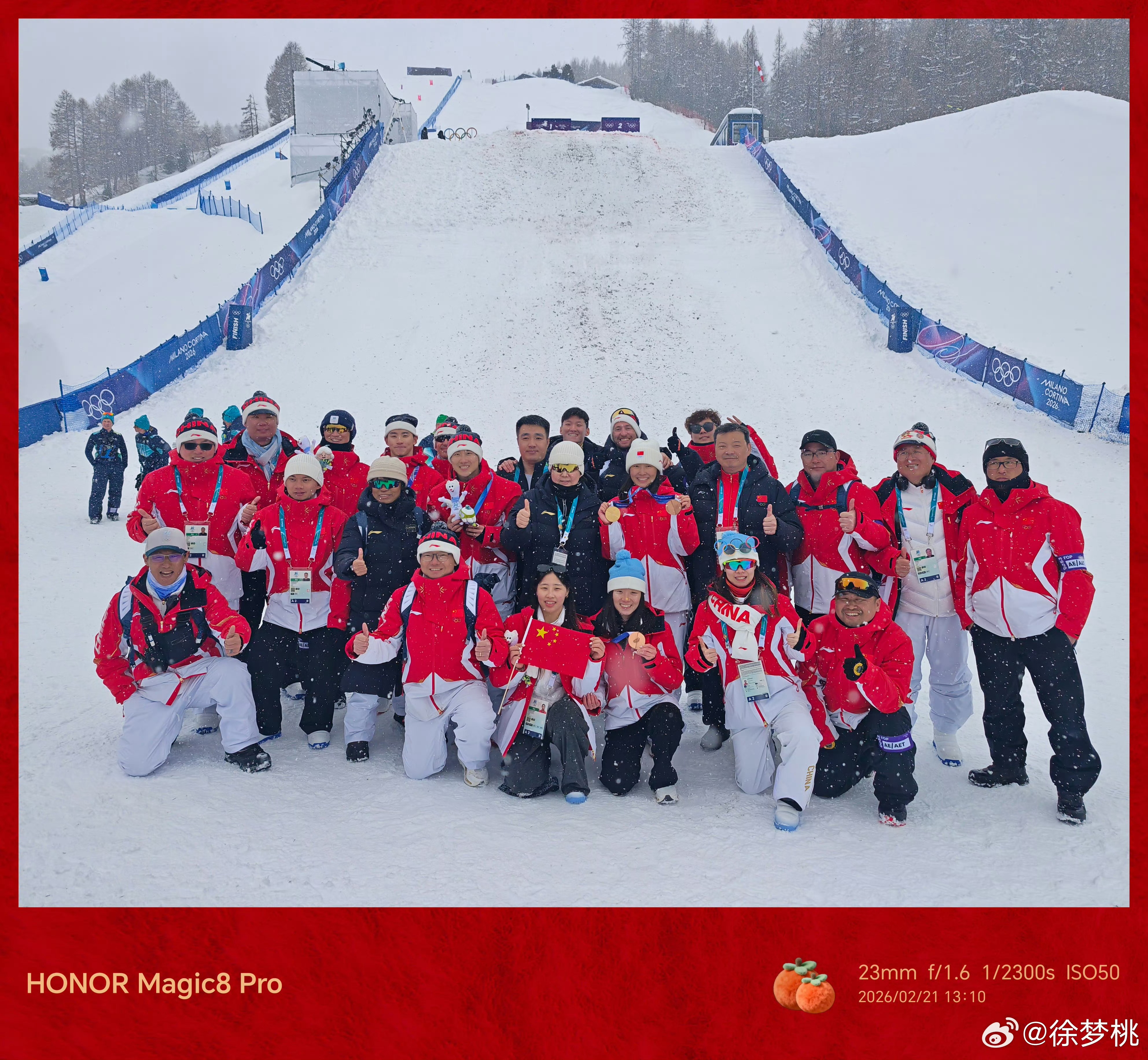 #徐梦桃发博总结米兰征程##徐梦桃说传奇仍在继续#发博总结米兰冬奥会：站在米兰冬