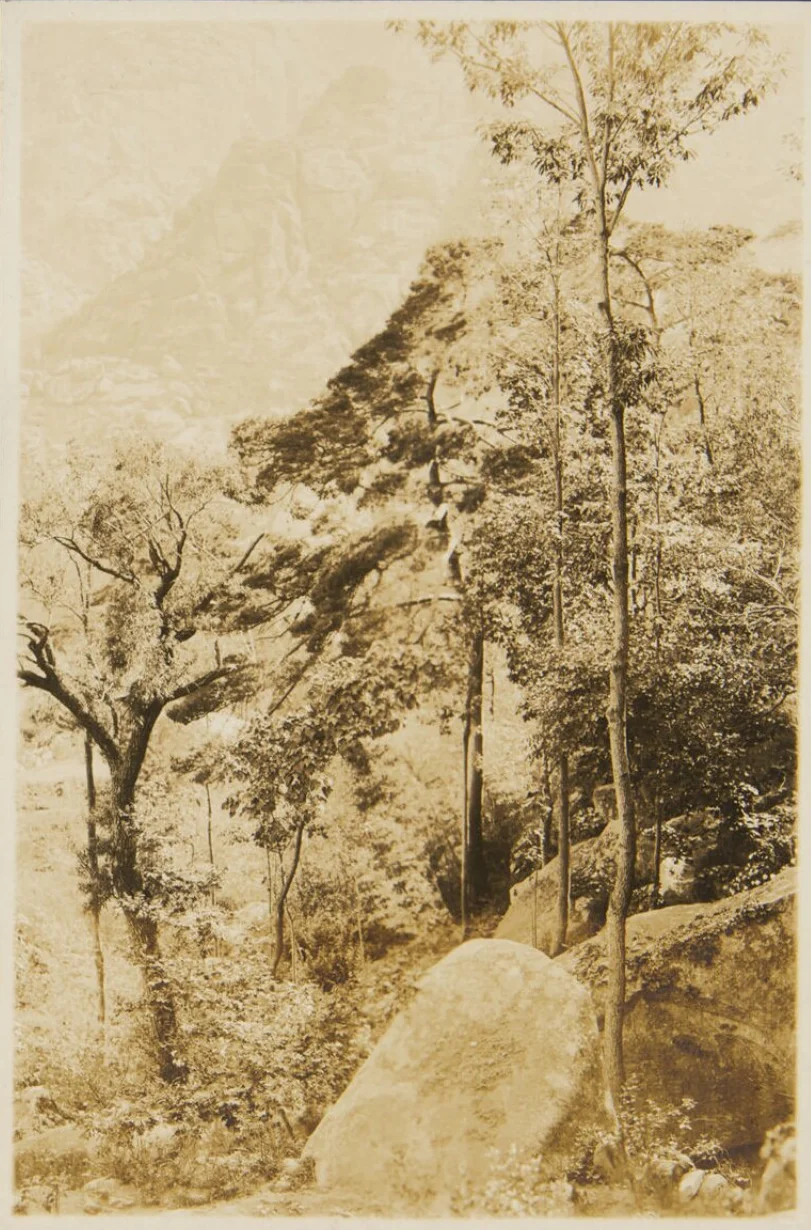 1926年山东崂山老照片：百年前海山第一名山