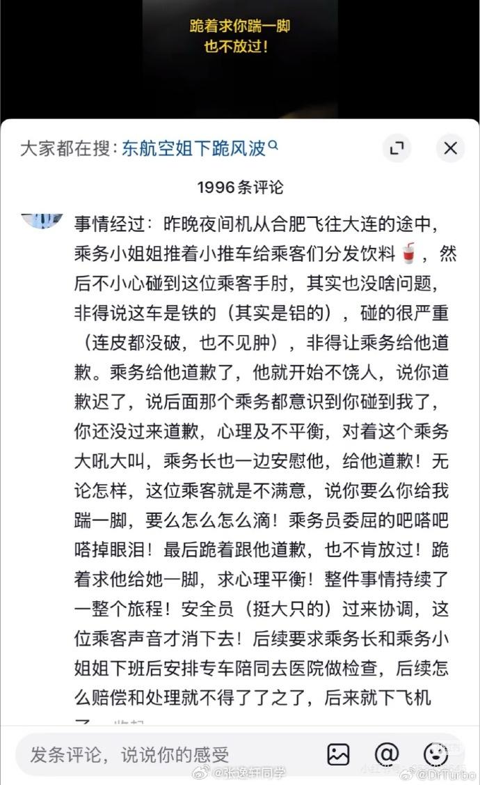 这种得理不饶人的乘客，坐趟民航，感觉自己坐了空中一号似的，真要碰上硬茬的，估计嘴