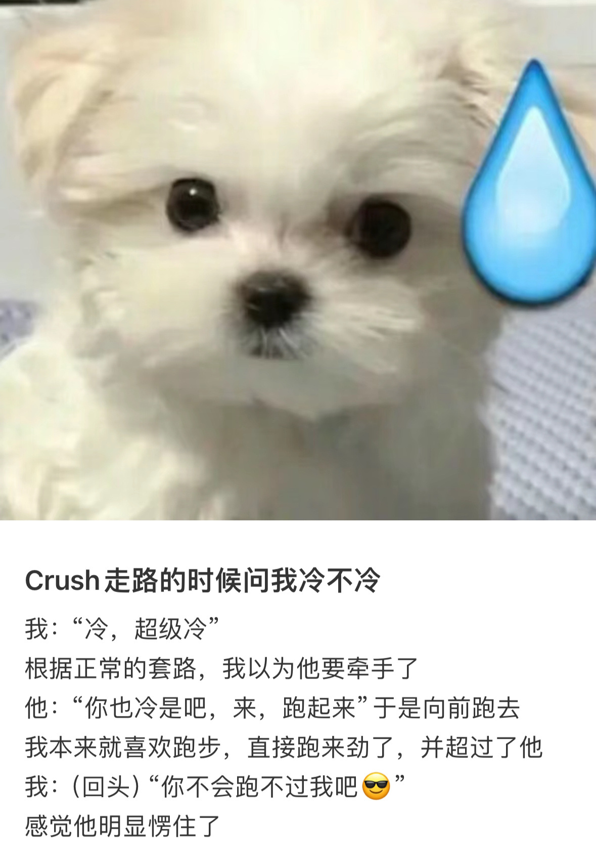 Crush走路的时候问我冷不冷？评论笑佣了哈哈哈 ​ ​​​