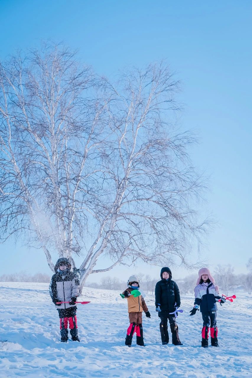 今年先放弃雪乡了❗️4岁带娃去乌兰布统雪原