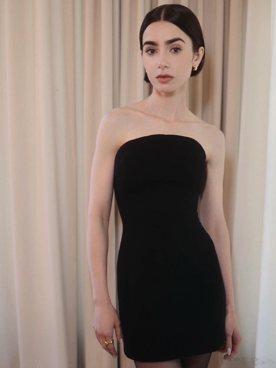 Lily collins莉莉柯林斯前几天在洛杉矶出席SAG-AFTRA举办的《艾