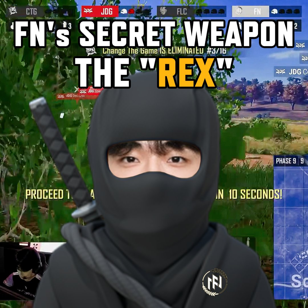 PUBG赛事官方社媒更新：忍者Rex