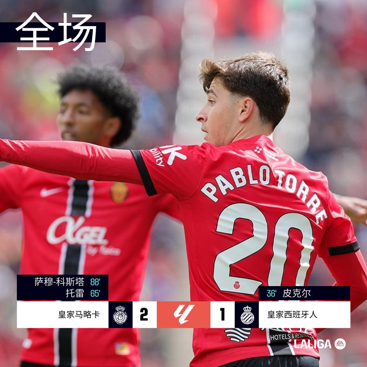 全场 | 皇家马略卡 2-1 皇家西班牙人

第29分钟基克-加西亚进球无效。第