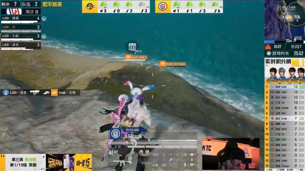 LGD周决开门红 荣都落地即统治，满编强势吃鸡，LGD手感火热拿下周决首胜，气势