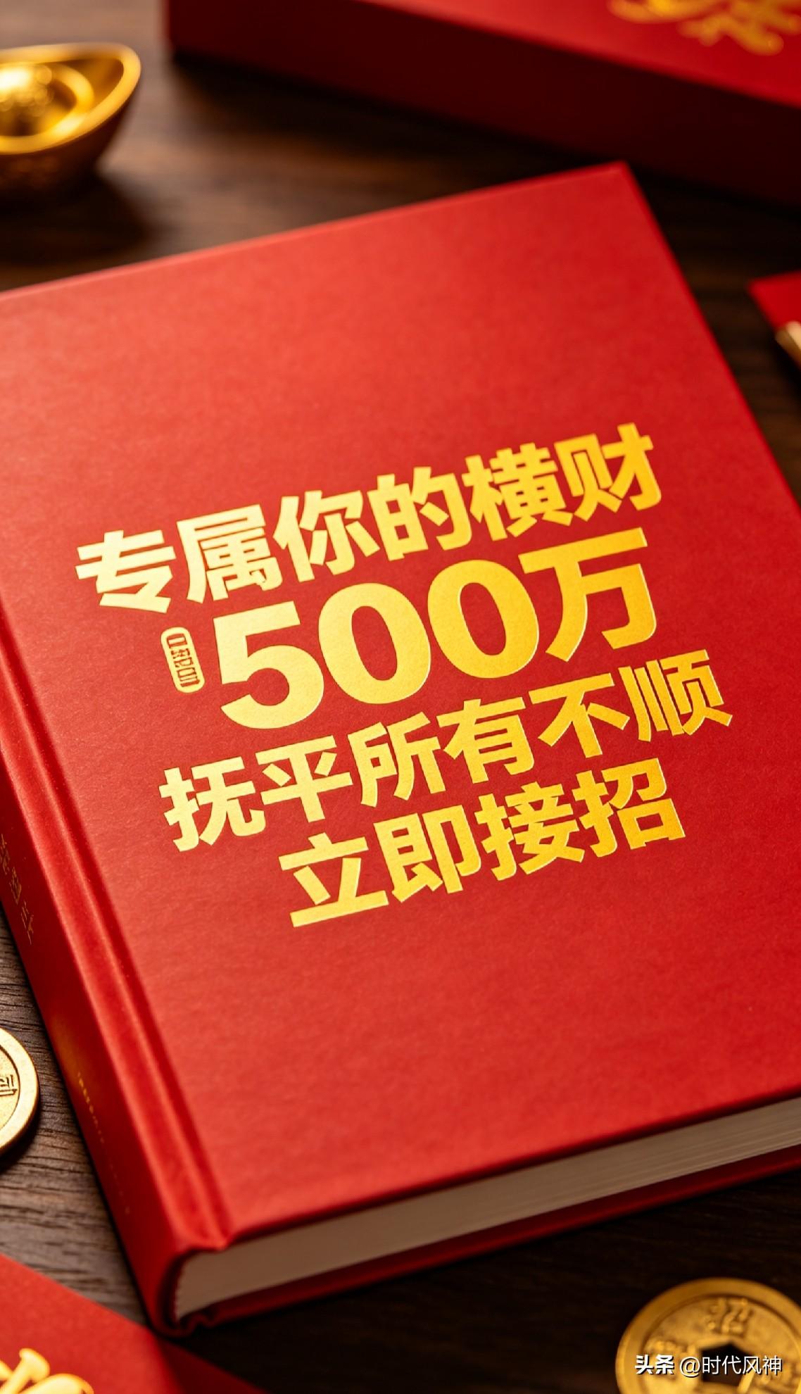 专属你的横财500万
抚平所有不顺
请立即接招