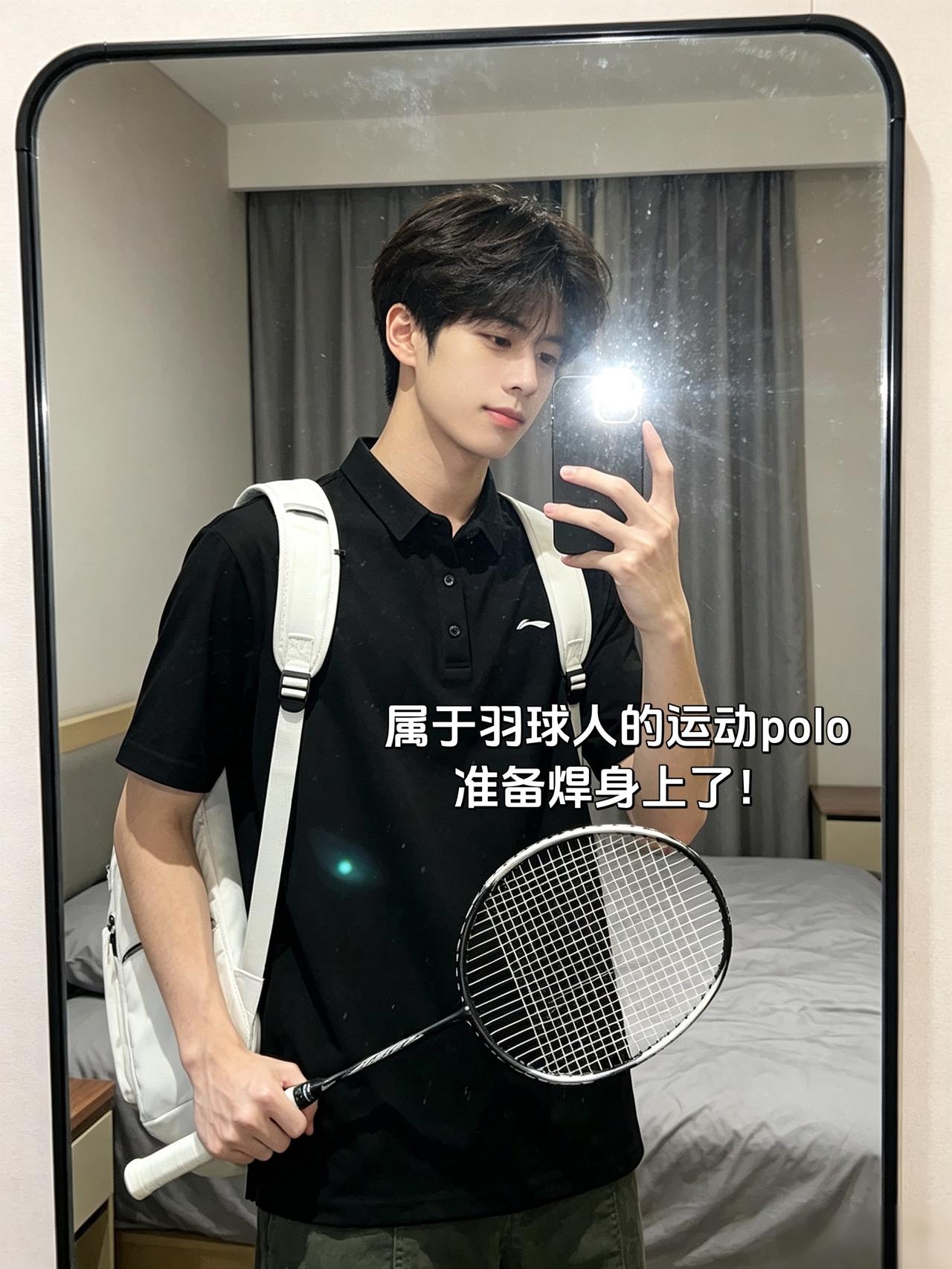 属于羽球人的运动polo
准备焊身上了！