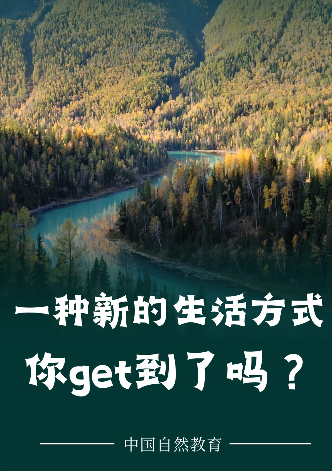 自然教育｜一种新的生活方式 你get到了吗？