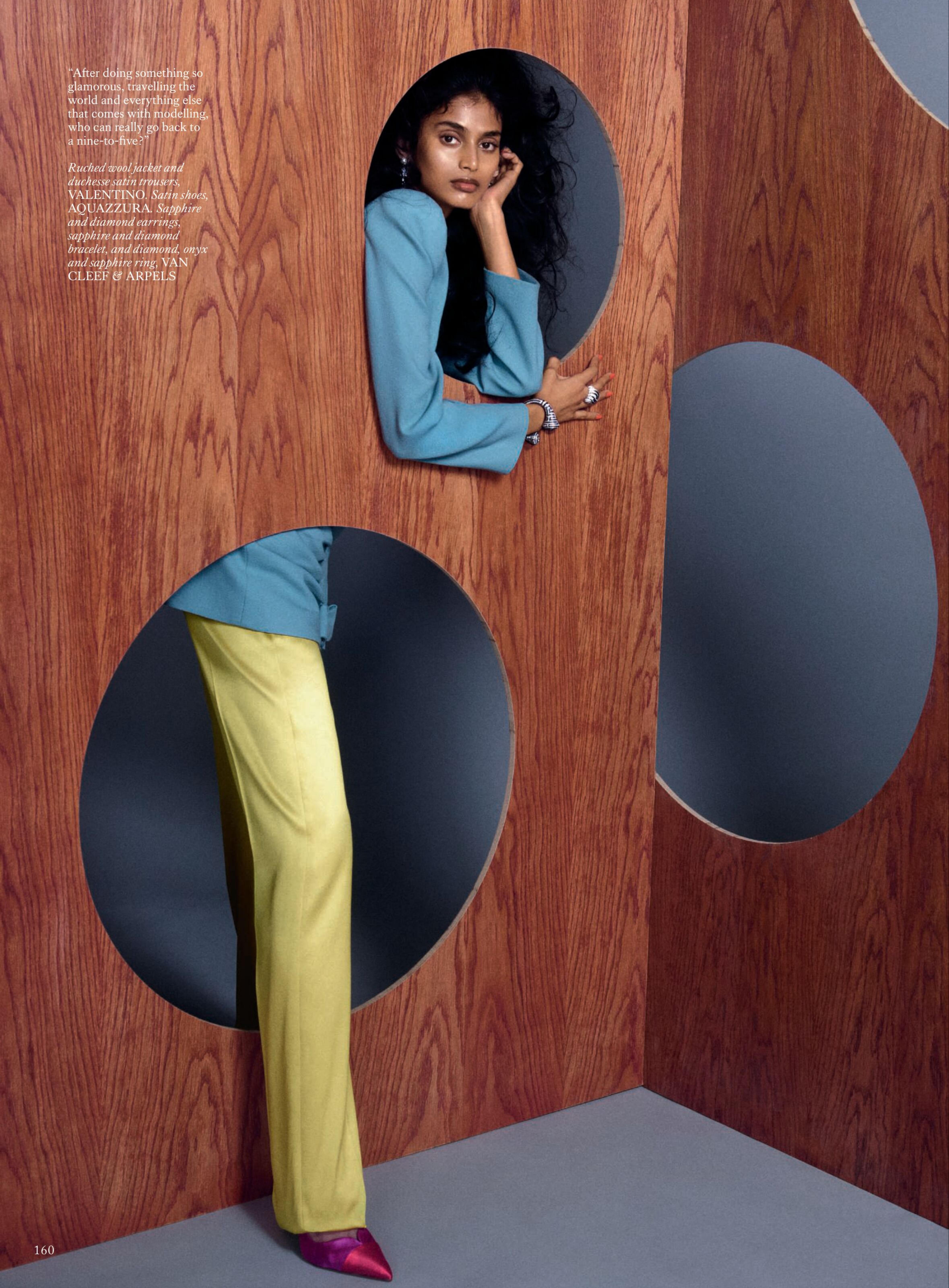 VOGUE UK  March  2026 硬照水平不算多突出 ，但造型有增色不