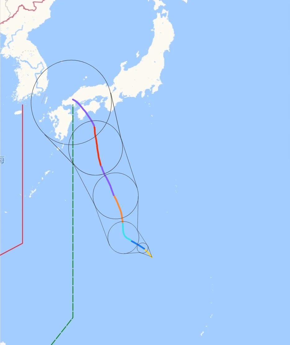今年第十号台风生成日本西部地区小心