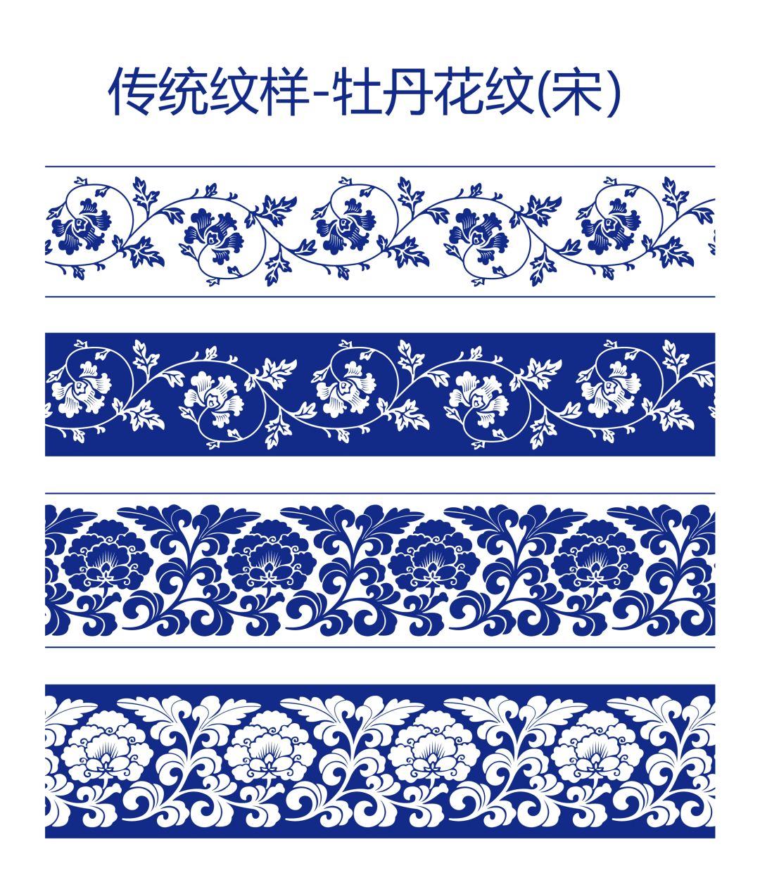 传统纹样牡丹花纹(宋)